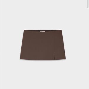 Aritzia Brown Mini Skirt